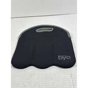 Built NY BYO 3 Bottle Wine Tote Insulated Neoprene Carrier Black Gray MF201